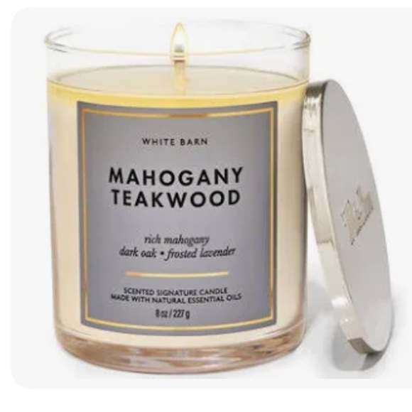 Bath & Body Works Other - Bath & Body Works Single Wick Candle. Mahogany Teakwood.